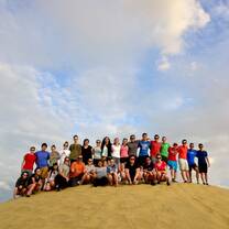 Sand boarding and sand buggying in the desert of Ica