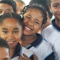 School children cartagena colombia