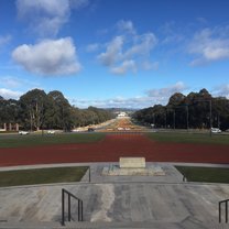View of New Parliament House from the Australian War Memorial