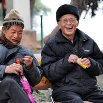 Vietnamese men smiling