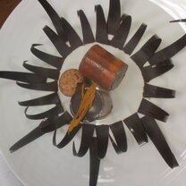 Chocolate and passion fruit dessert