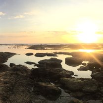 Sun set at Uluwatu Beach 