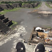 Top of Mexico City Pyramids