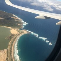 Birds Eye View Ariel View of the Sydney Coast Line