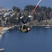 I did a handstand off the ledge while bungy jumping down in Queenstown.