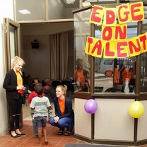 Helping out at the EDGE on TALENT show