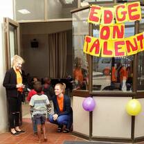 Helping out at the EDGE on TALENT show