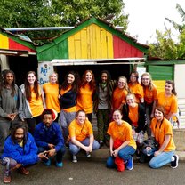 Our group visiting the Rasta community