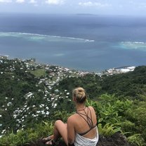 A stunning view from the top of the island 