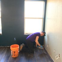 Fiancé working 