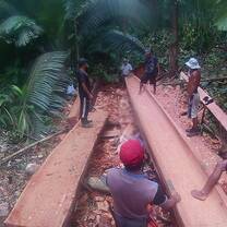 Tribe is carving "Cayuco"