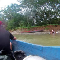 Visiting tribe on the river