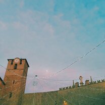 Piazza San Pelligrino; the heart of the Medival city.  Piazza San Sisto during Christmas time.