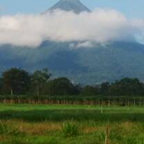 Volcano in the mist