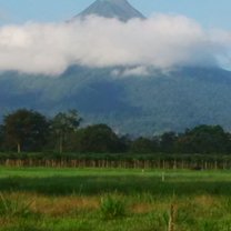 Volcano in the mist