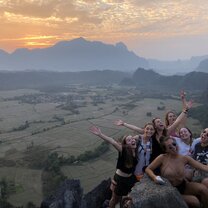 On Top of the World  Viewpoint in Vang Vieng, Laos