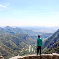 Hiking to the top of Montserrat, Spain