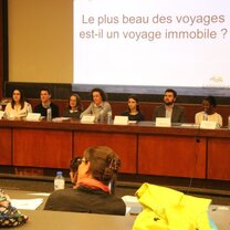 Competing as the only non-French student in the Concours d’éloquence at the Sorbonne Nouvelle Kevin Medansky Sweet Briar College JYF in Paris 3 Sorbonne Nouvelle