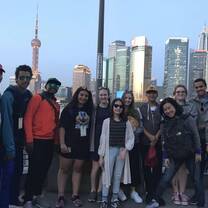 Picture of our class at the Bund - This picture shows all of us in front of the Bund in Shanghai. 