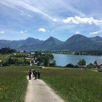 Our class visiting a lake not far away from Salzburg 