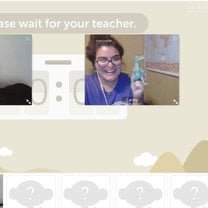 Teacher Carley and Dino 
