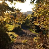 The winding mountainside trails of Auvergne, France