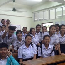 Me and my classmates from my host school 