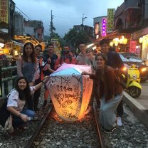 Sky lanterns in Shihfen