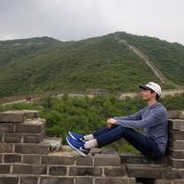 On the Great Wall! A childhood dream come true