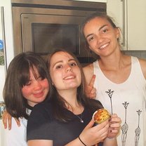 cooking, host family, sisters, food