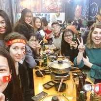 Hot pot and teacher friends!