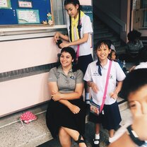 Braiding Hair during Recess 