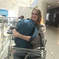 Just a girl and her (heavy) backpack