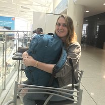Just a girl and her (heavy) backpack