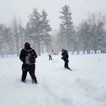 It’s snowing 