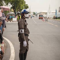 Guard at Grand Palace, Bangkok