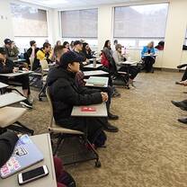 Students in a classroom 