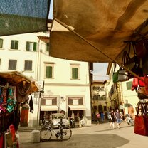 This is a picture from my photography class. I took it because I thought it captured the culture of Florence. This was taken inside one of the many leather markets on the streets. 