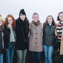 My Flatmates and I Outside of Edinburgh Castle