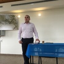 The Mayor of Efrat (a West Bank settlement just south of Jerusalem) and Likud politician, Oded Revivi, speaking to our MASA group on one of our mandatory Sunday programming tours.