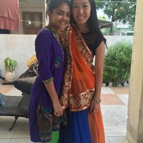 Exchange Students in India Going to a wedding reception