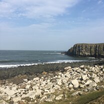 The Umbrellas of Ireland This was taken of of the coast of England, where solitude meets the mystery of the sea.