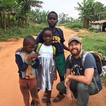 Andrew Vandall in the Village, Ghana