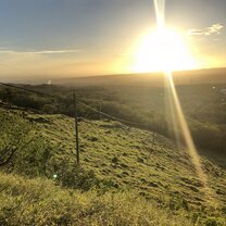Hiking a Volcano and seeing the sun set. Volcano