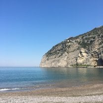 beach, rocks