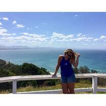 Posing in beautiful Byron Bay, NSW.