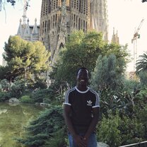 Me & Sagrada Família I did the Homestay and lived 5 blocks from the famous Sagrada Família.