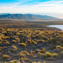 sunset over el calafate