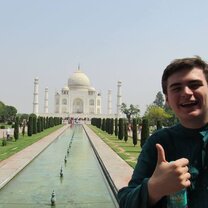 Can't leave India without seeing the iconic Taj Mahal; AFS knew that so they arranged a trip there on the last day of departure orientation!