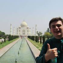 Can't leave India without seeing the iconic Taj Mahal; AFS knew that so they arranged a trip there on the last day of departure orientation!  